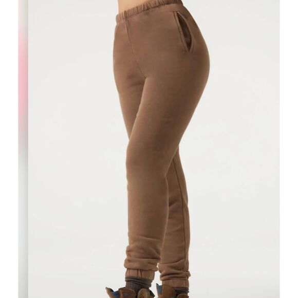 JOAH BROWN Empire Jogger Sz  xs/s In  Brown - Picture 1 of 6